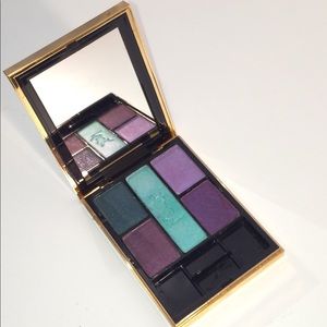 YSL eyeshadow quintet in 11 greens purples